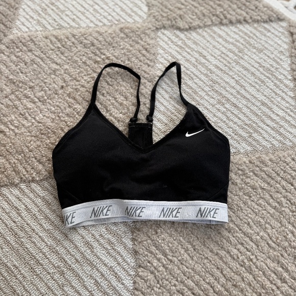 NIKE Black Padded Sports Bra - Picture 1 of 3